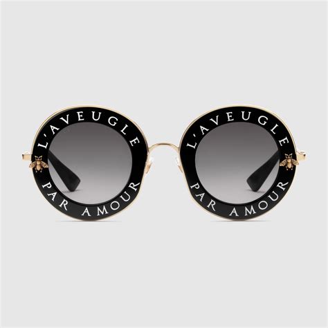 gucci circle frame sunglasses